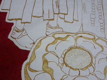 Tudor Rose Close Up: Rose